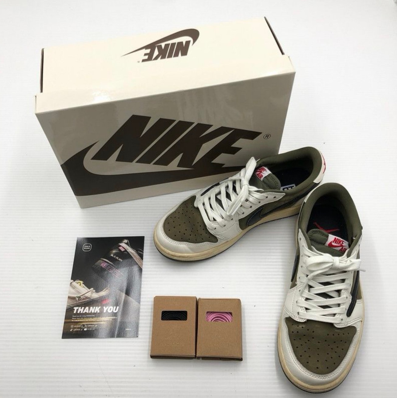Travis Scott × Nike Air Jordan 1 Low OG SP "Reverse Olive"