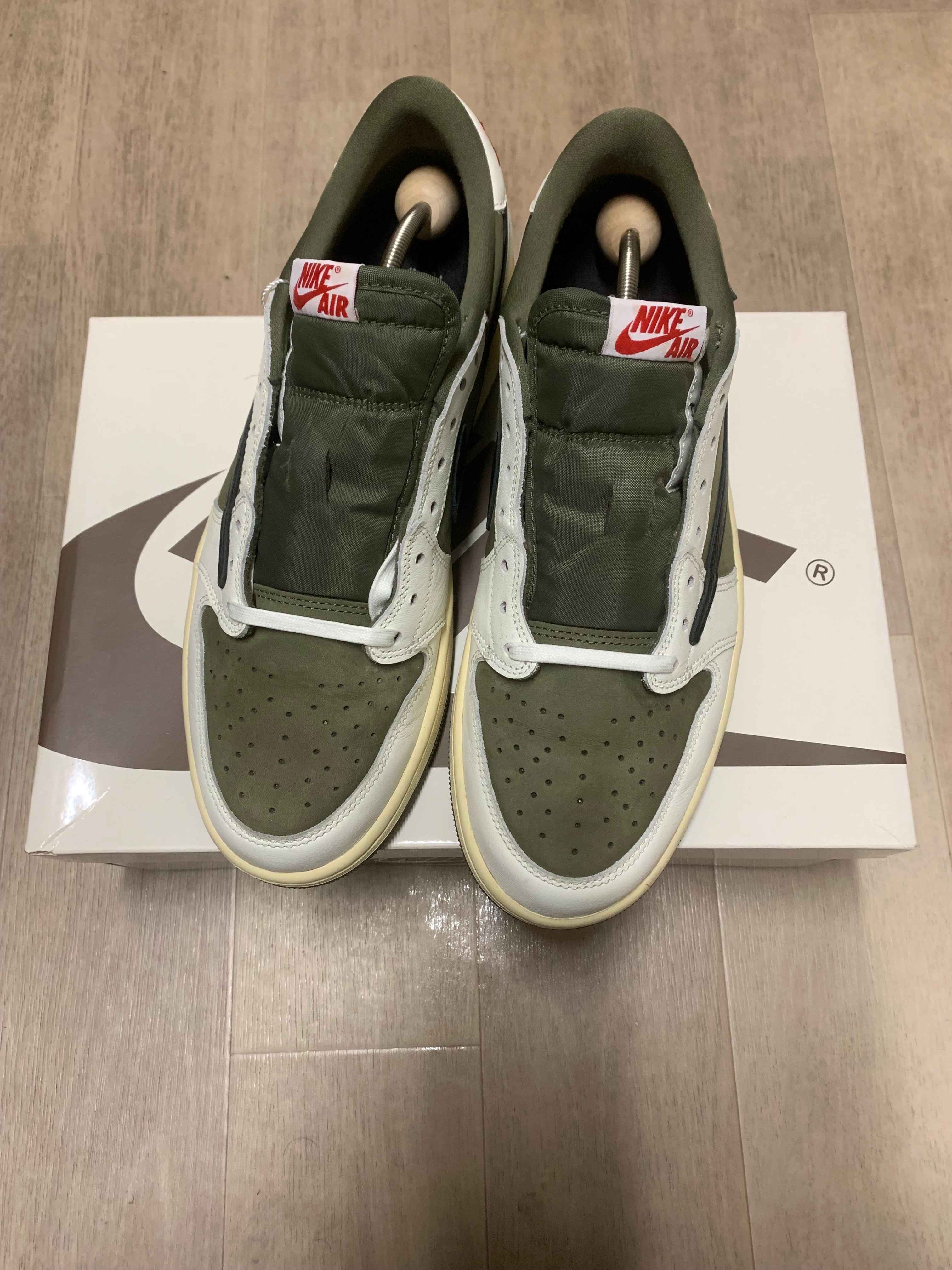 Travis Scott × Nike Air Jordan 1 Low OG SP "Reverse Olive"
