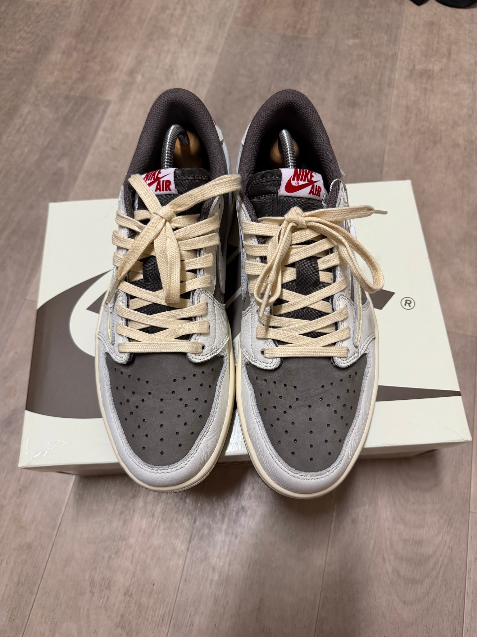 Travis Scott × Nike Air Jordan 1 Low OG SP "Reverse Mocha/Sail and Ridgerock"