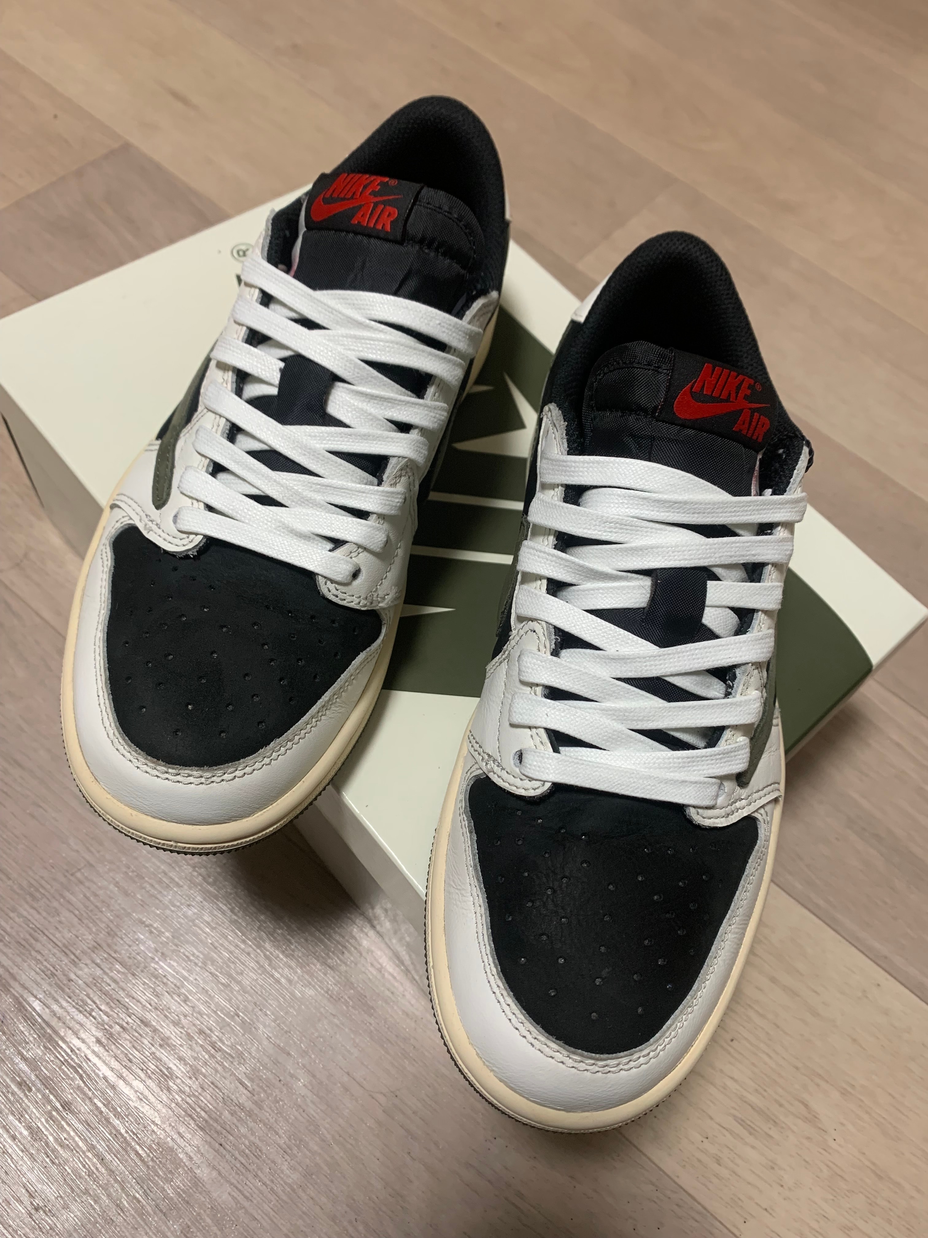 Travis Scott × Nike Women's Air Jordan 1 Low OG "Medium Olive"