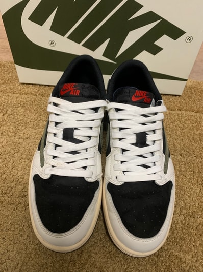 Travis Scott × Nike Women's Air Jordan 1 Low OG "Medium Olive"