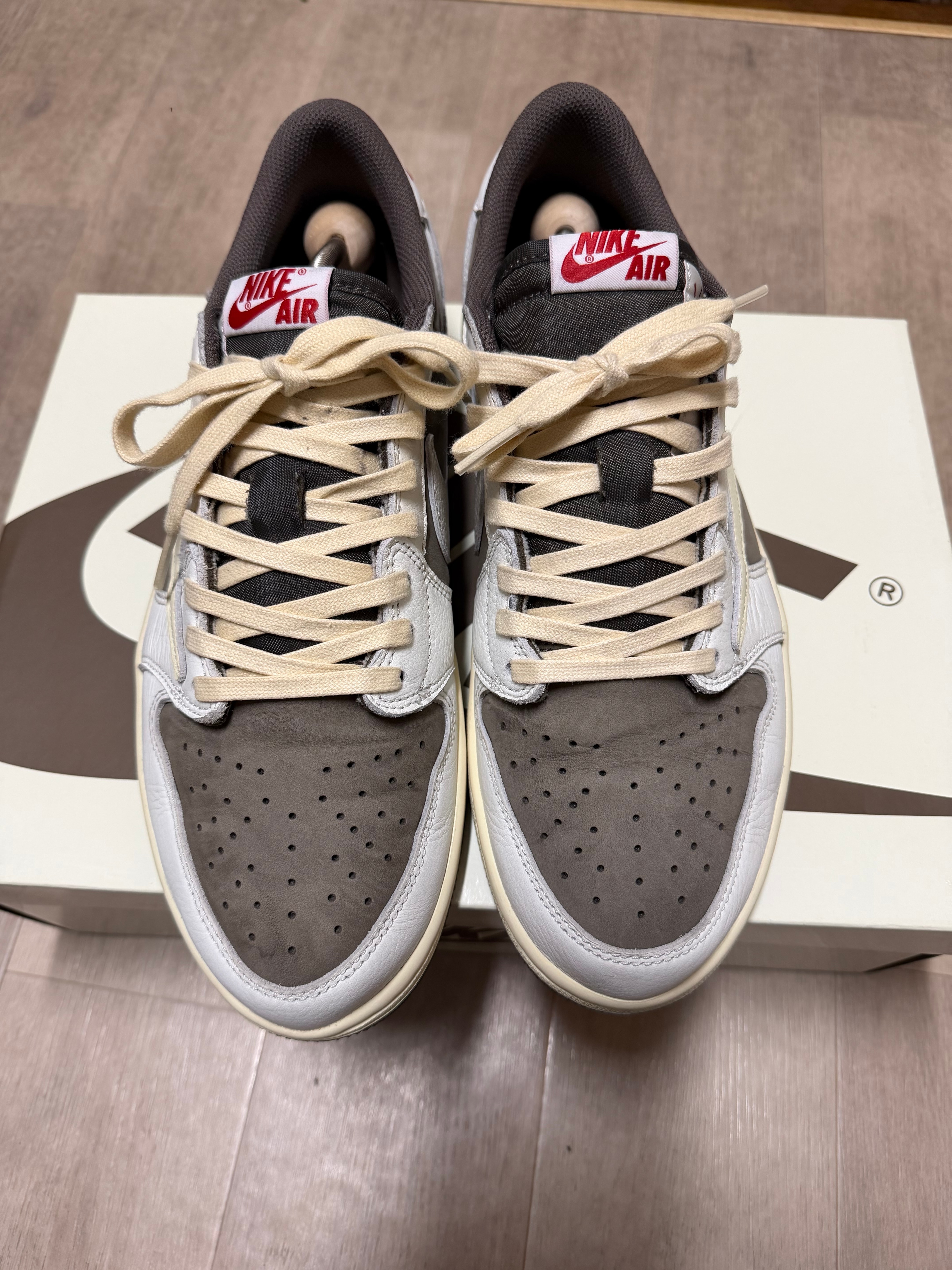 Travis Scott × Nike Air Jordan 1 Low OG SP "Reverse Mocha/Sail and Ridgerock"
