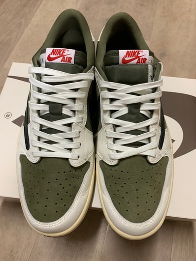 Travis Scott × Nike Air Jordan 1 Low OG SP "Reverse Olive"