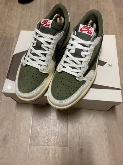 Travis Scott × Nike Air Jordan 1 Low OG SP "Reverse Olive"