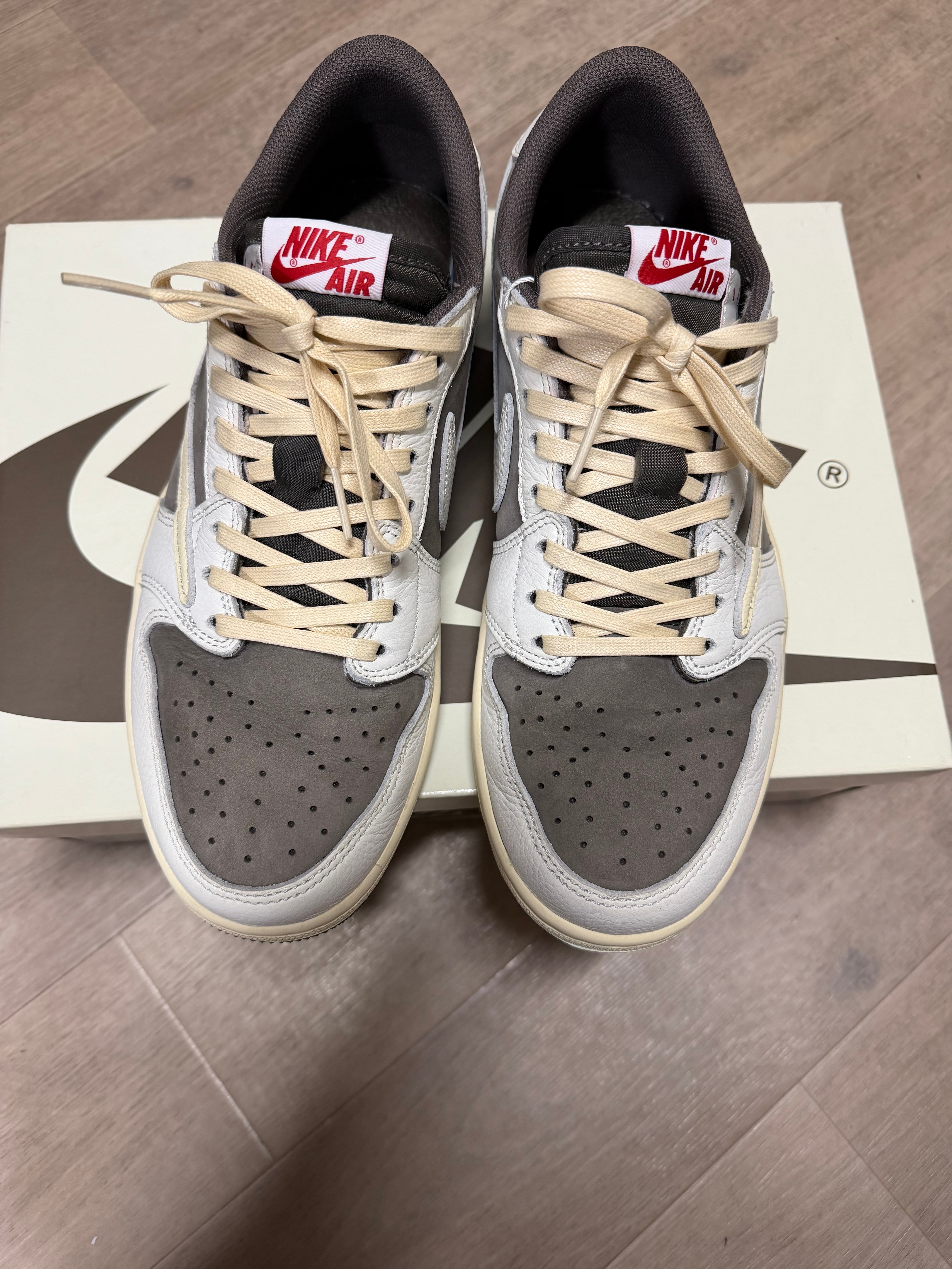 Travis Scott × Nike Air Jordan 1 Low OG SP "Reverse Mocha/Sail and Ridgerock"