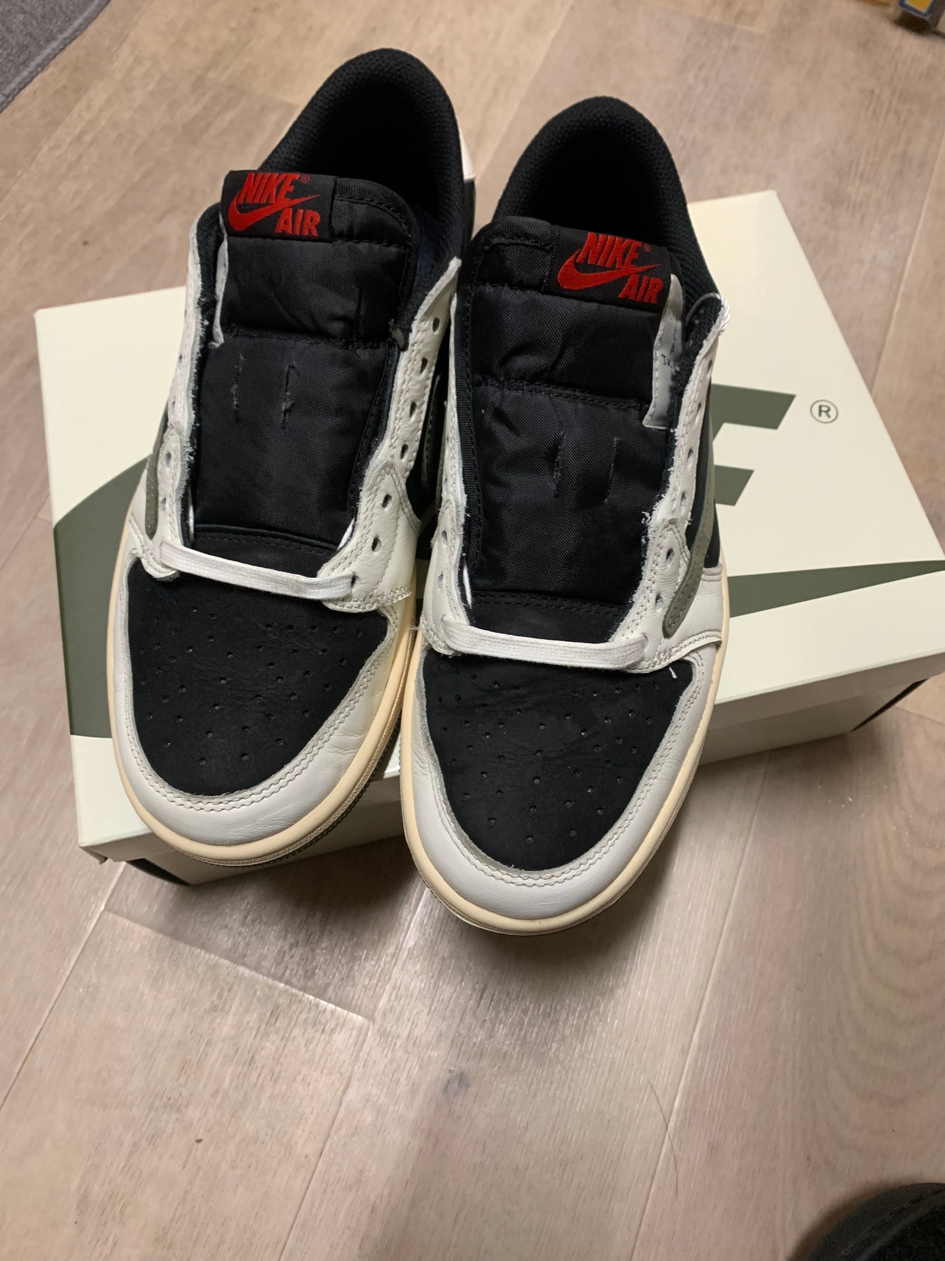 Travis Scott × Nike Women's Air Jordan 1 Low OG "Medium Olive"