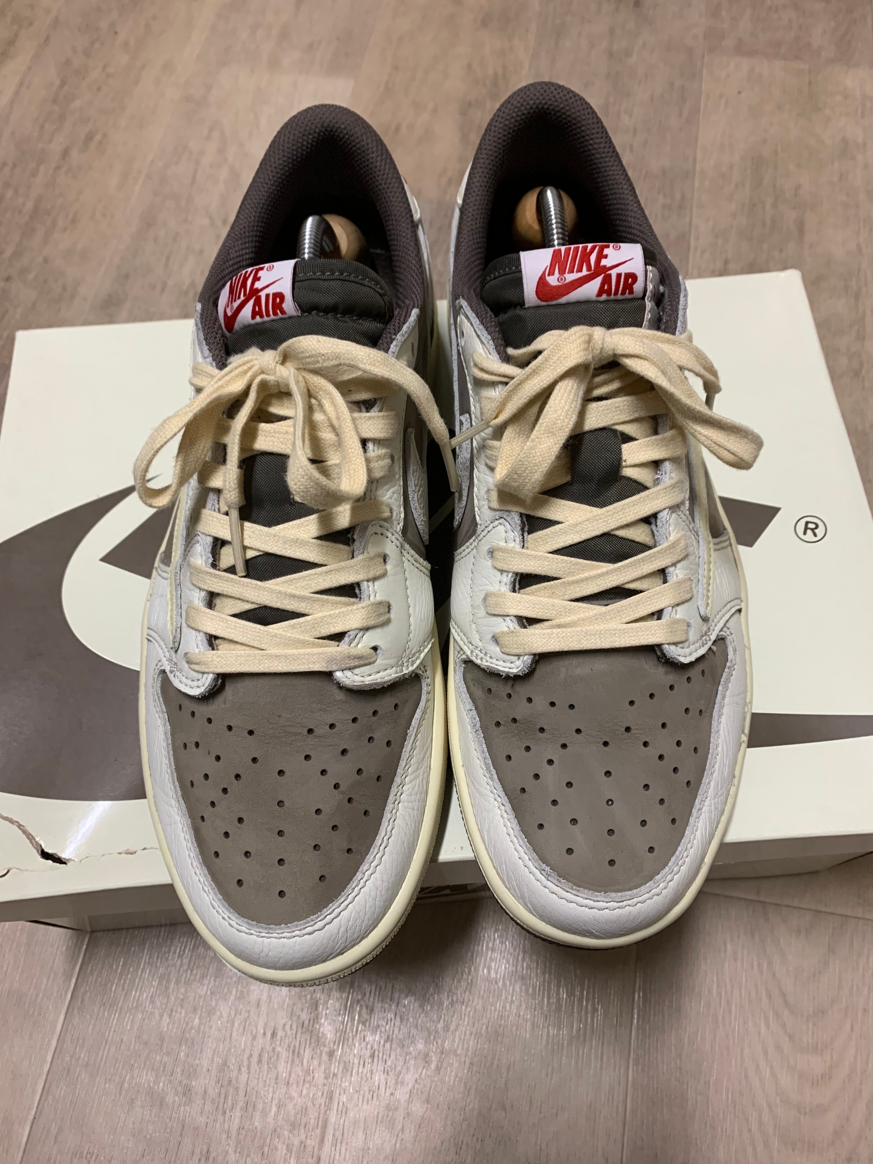 Travis Scott × Nike Air Jordan 1 Low OG SP "Reverse Mocha/Sail and Ridgerock"