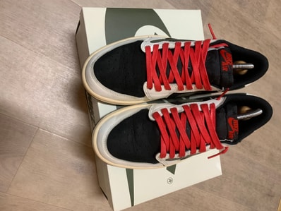 Travis Scott × Nike Women's Air Jordan 1 Low OG "Medium Olive"