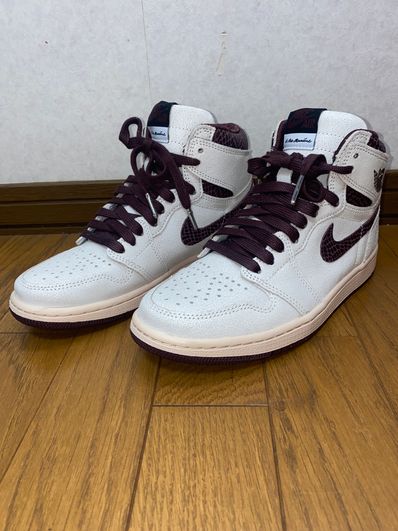 A Ma Maniere × Nike Air Jordan 1 Retro High OG "Sail and Burgundy"