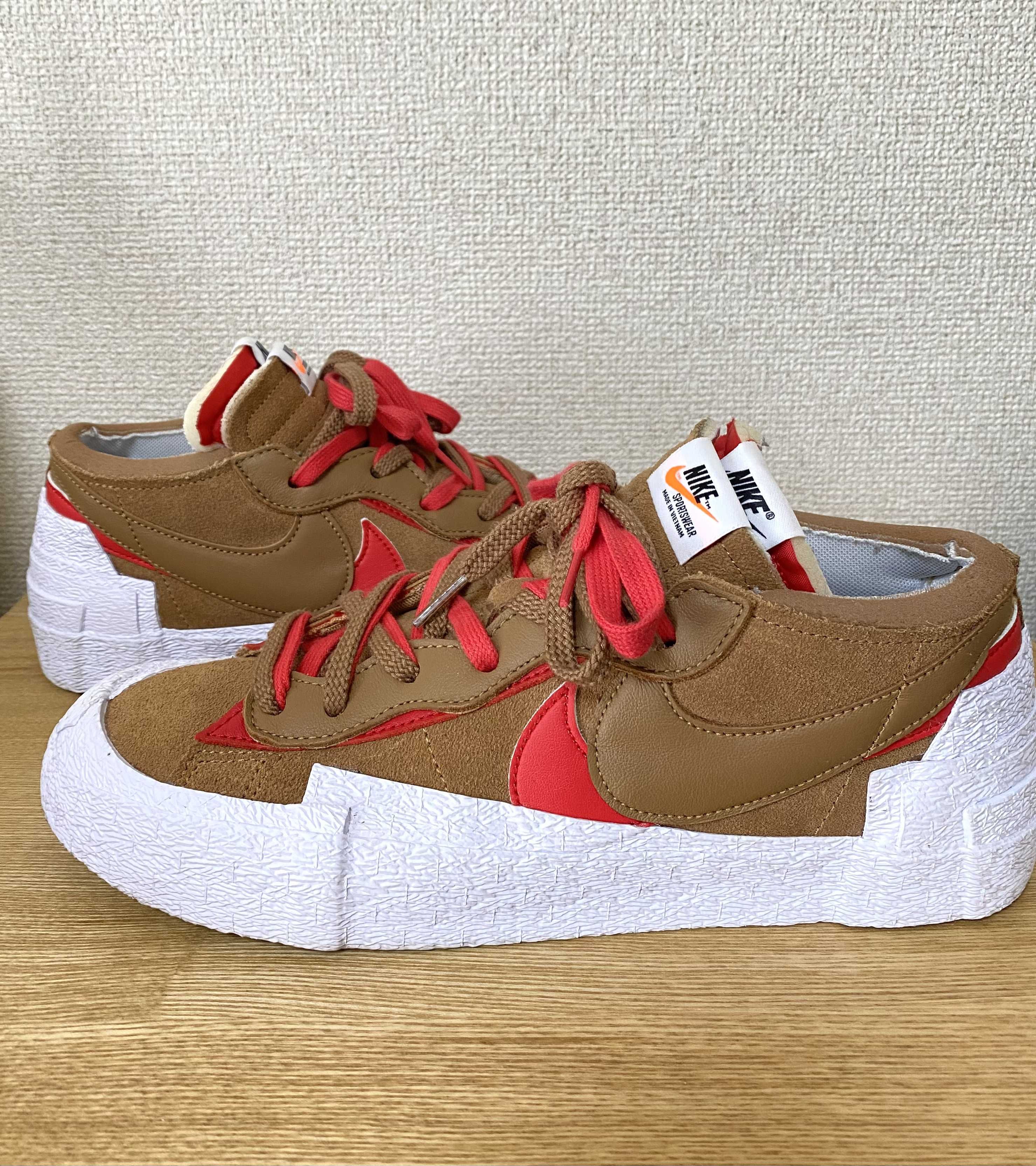 SACAI × NIKE BLAZER LOW "BRITISH TAN"