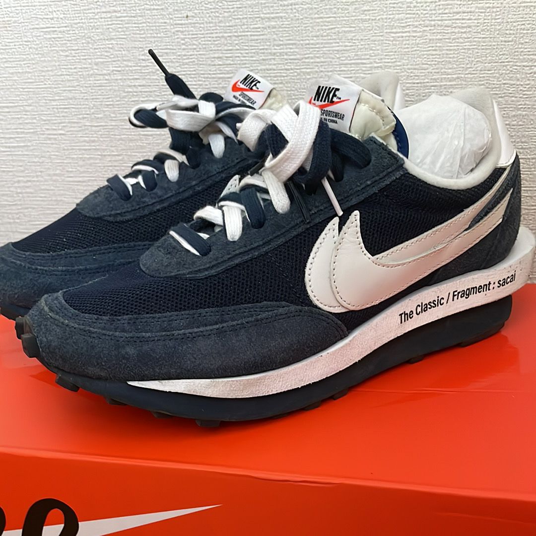 Fragment × sacai × Nike LD Waffle "Blackended Blue"
