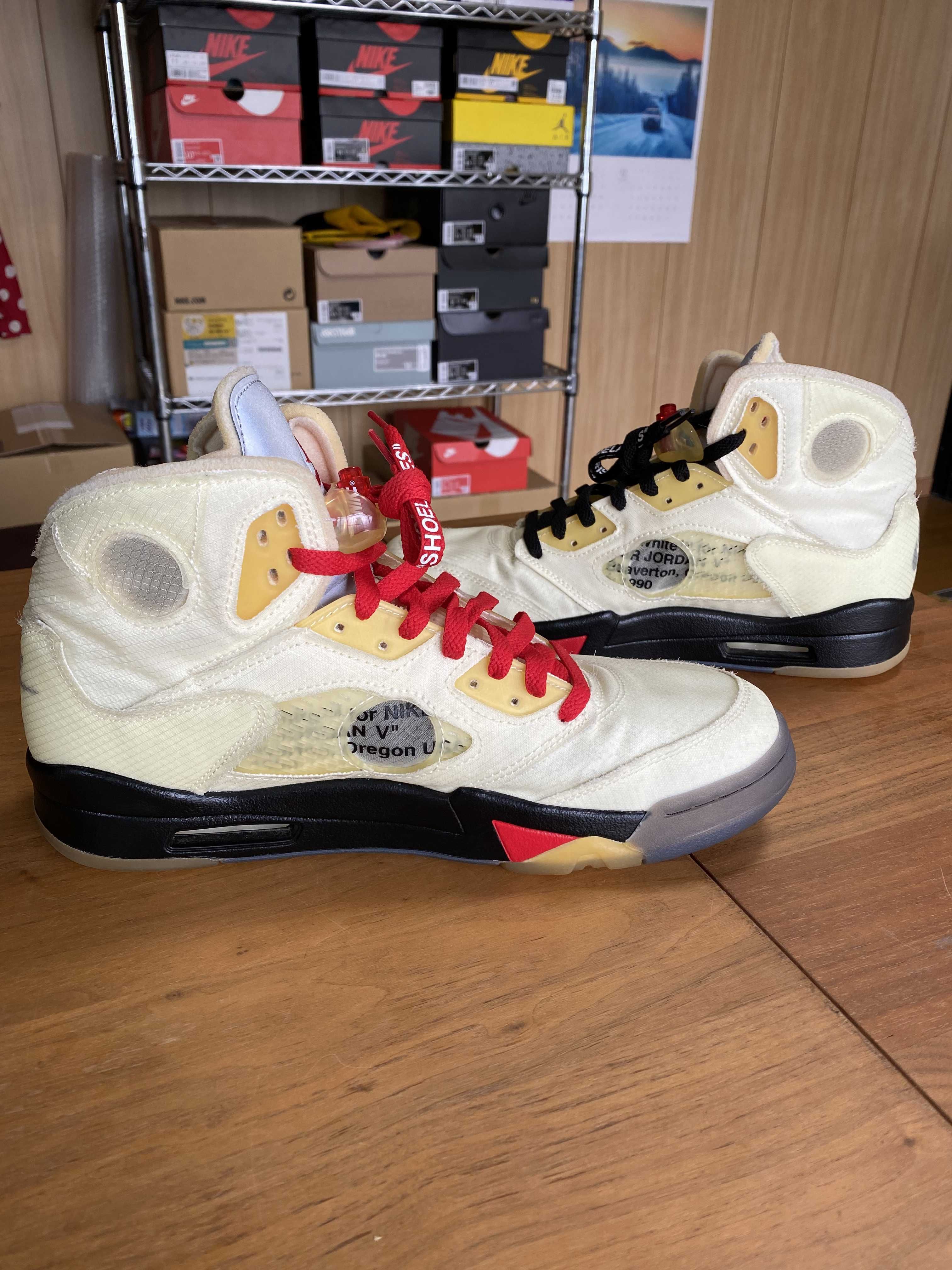 Off-White × Nike Air Jordan 5 "Sail"