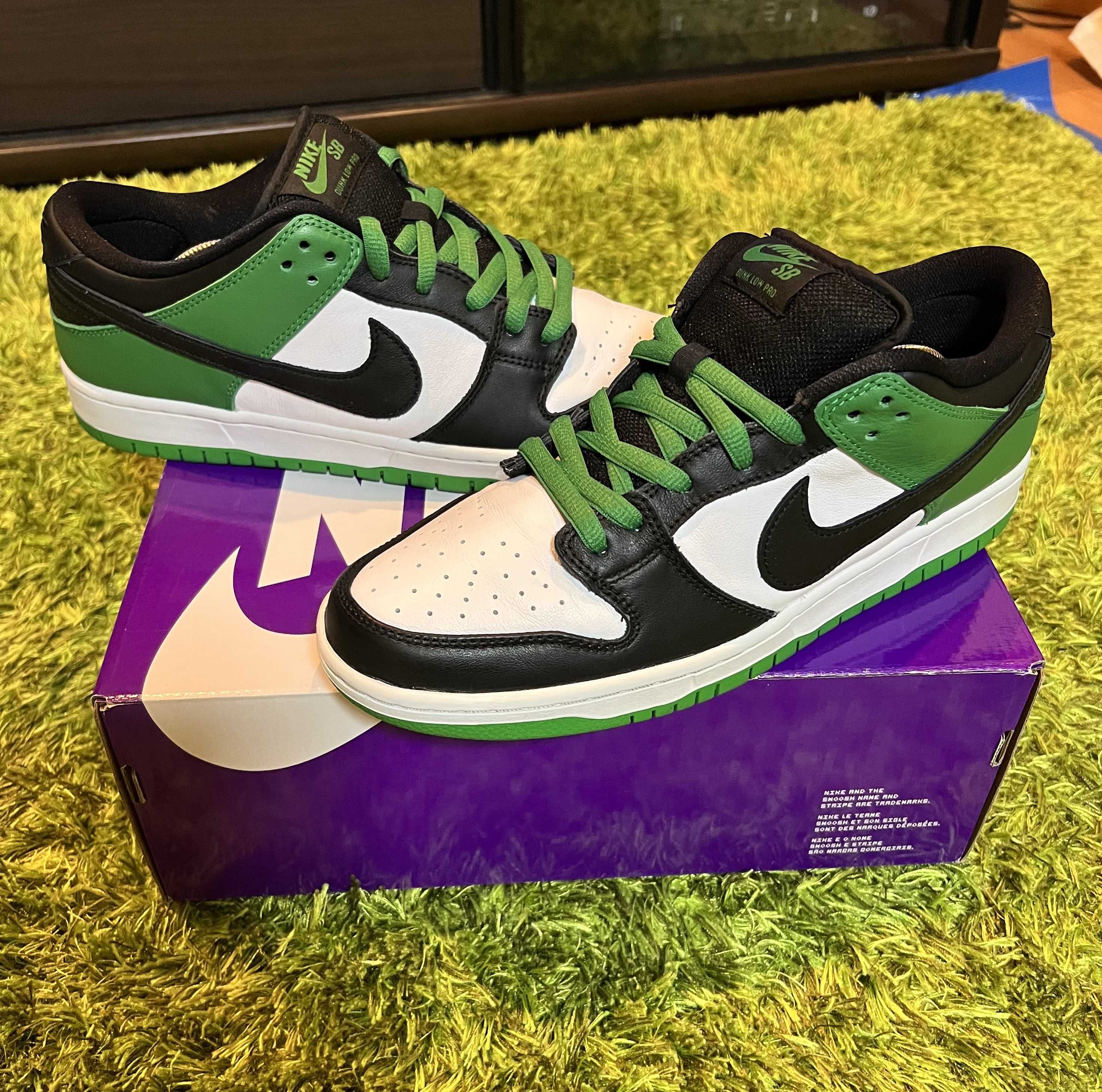 Nike SB Dunk Low Pro "Black and Classic Green"