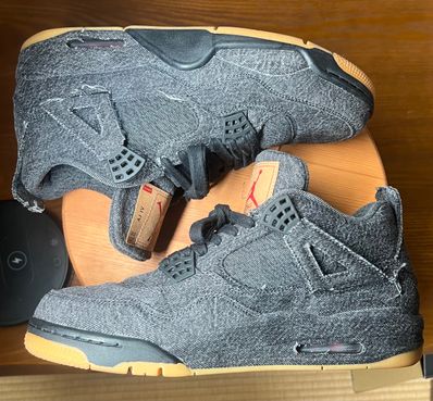 Nike × Levi's Air Jordan 4 "Black Denim" (Tag: ®)