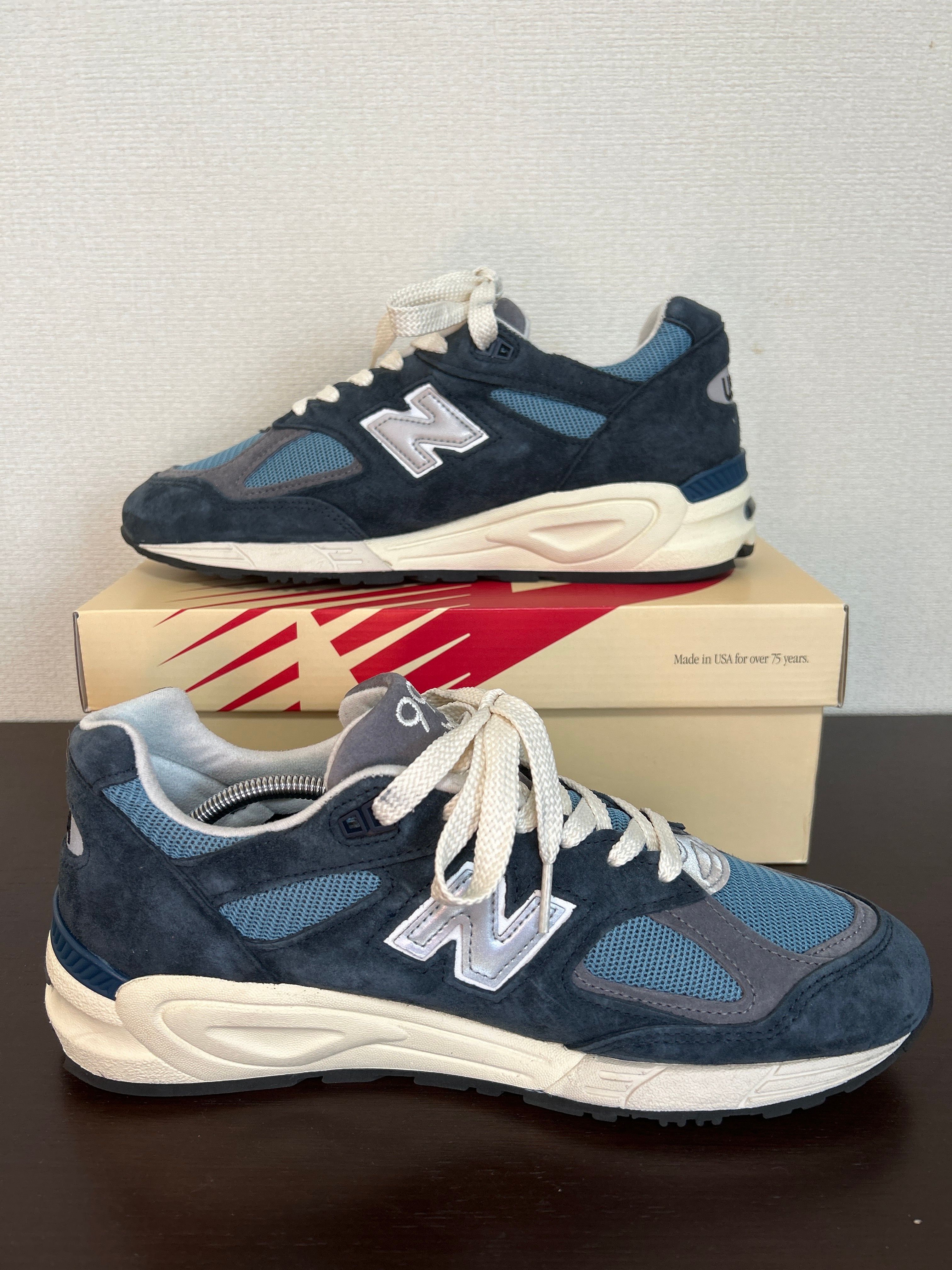 New Balance 990V2 "Navy/Castlerock"