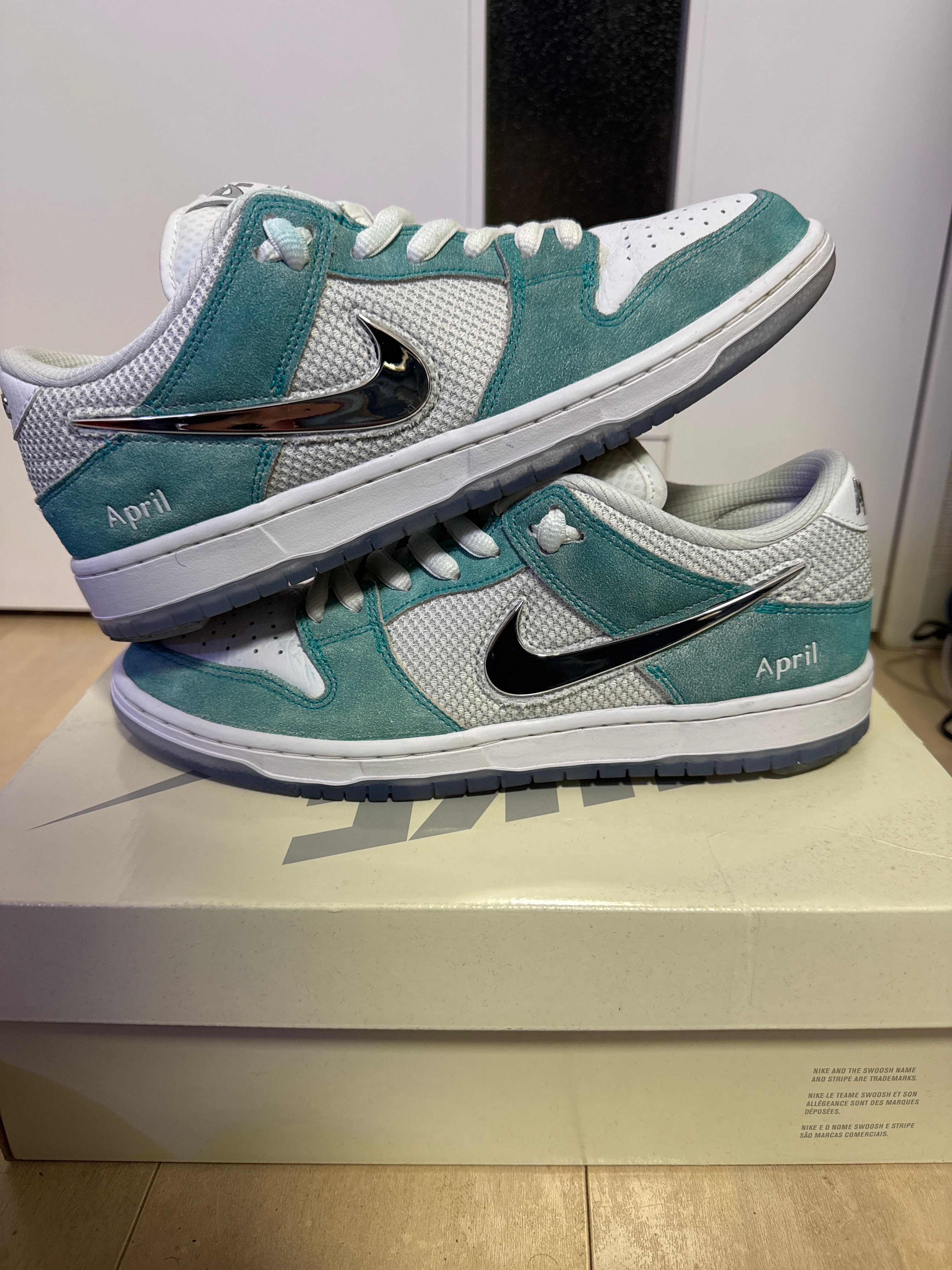 APRIL SKATEBOARDS × Nike SB Dunk Low Pro QS "White and Multi-Color"