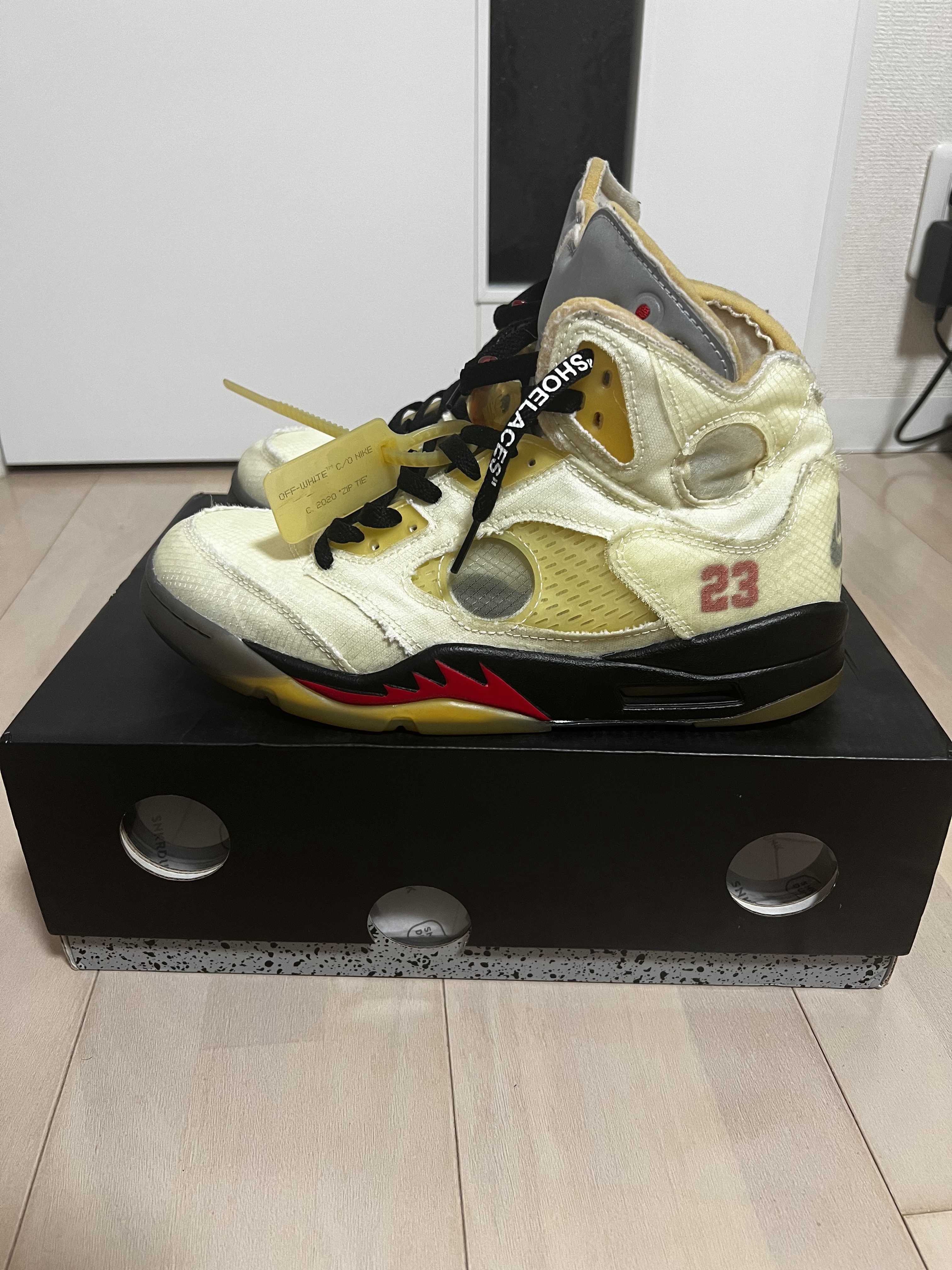 Off-White × Nike Air Jordan 5 "Sail"