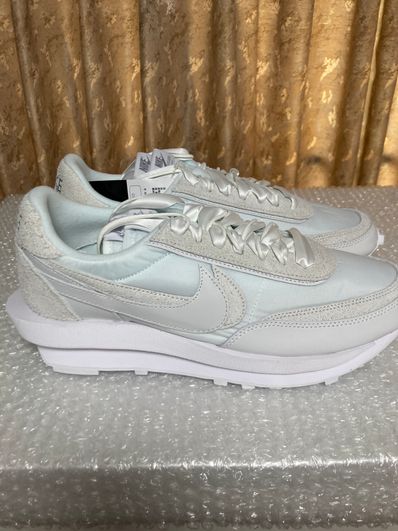 sacai × Nike LDV Waffle "Triple White"