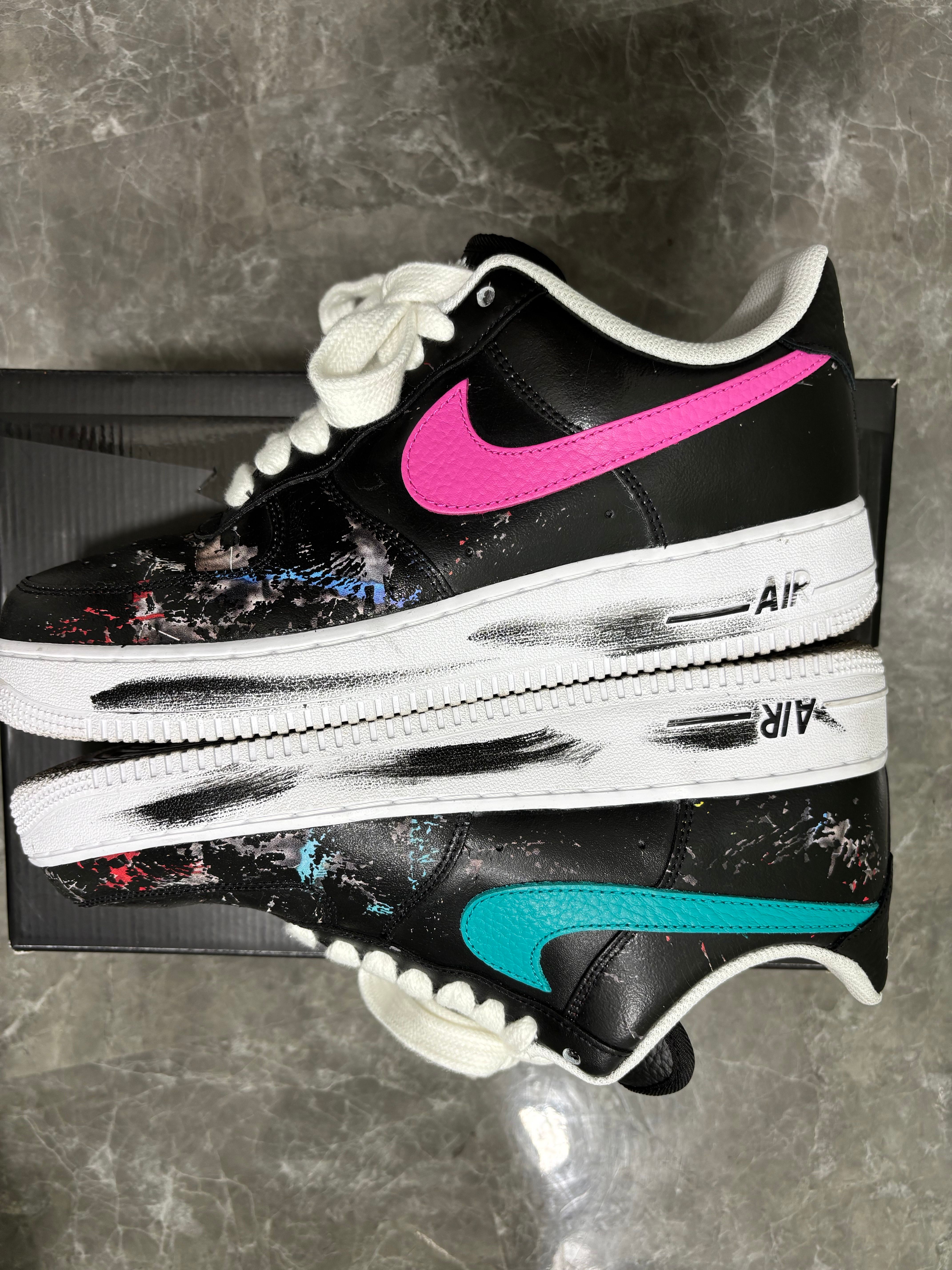 PEACEMINUSONE × Nike Air Force 1 Low '07 Para-Noise 3.0 "Black and Multi-Color" / G-DRAGON