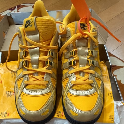Off-White × Nike Air Rubber Dunk "University Gold"