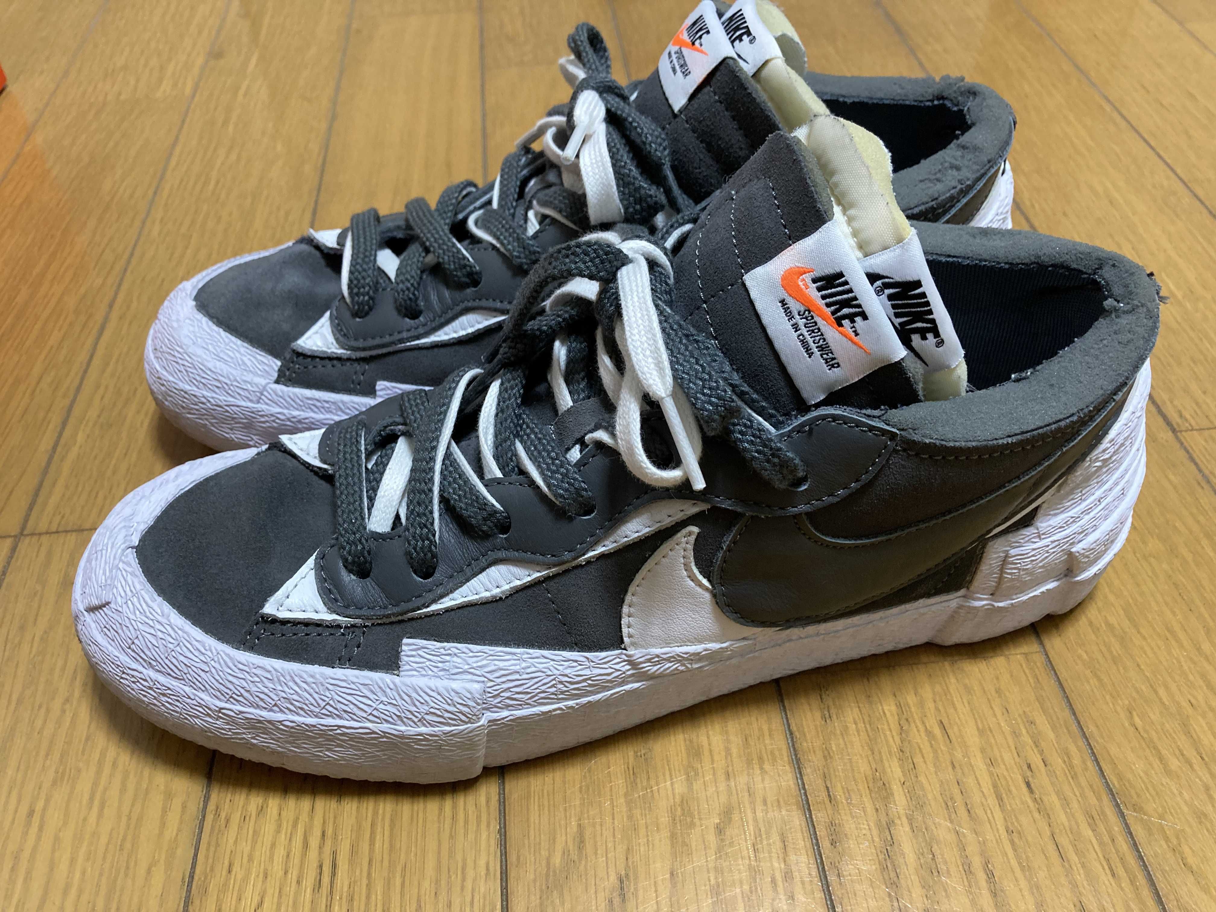 Sacai × Nike Blazer Low "Iron Grey"