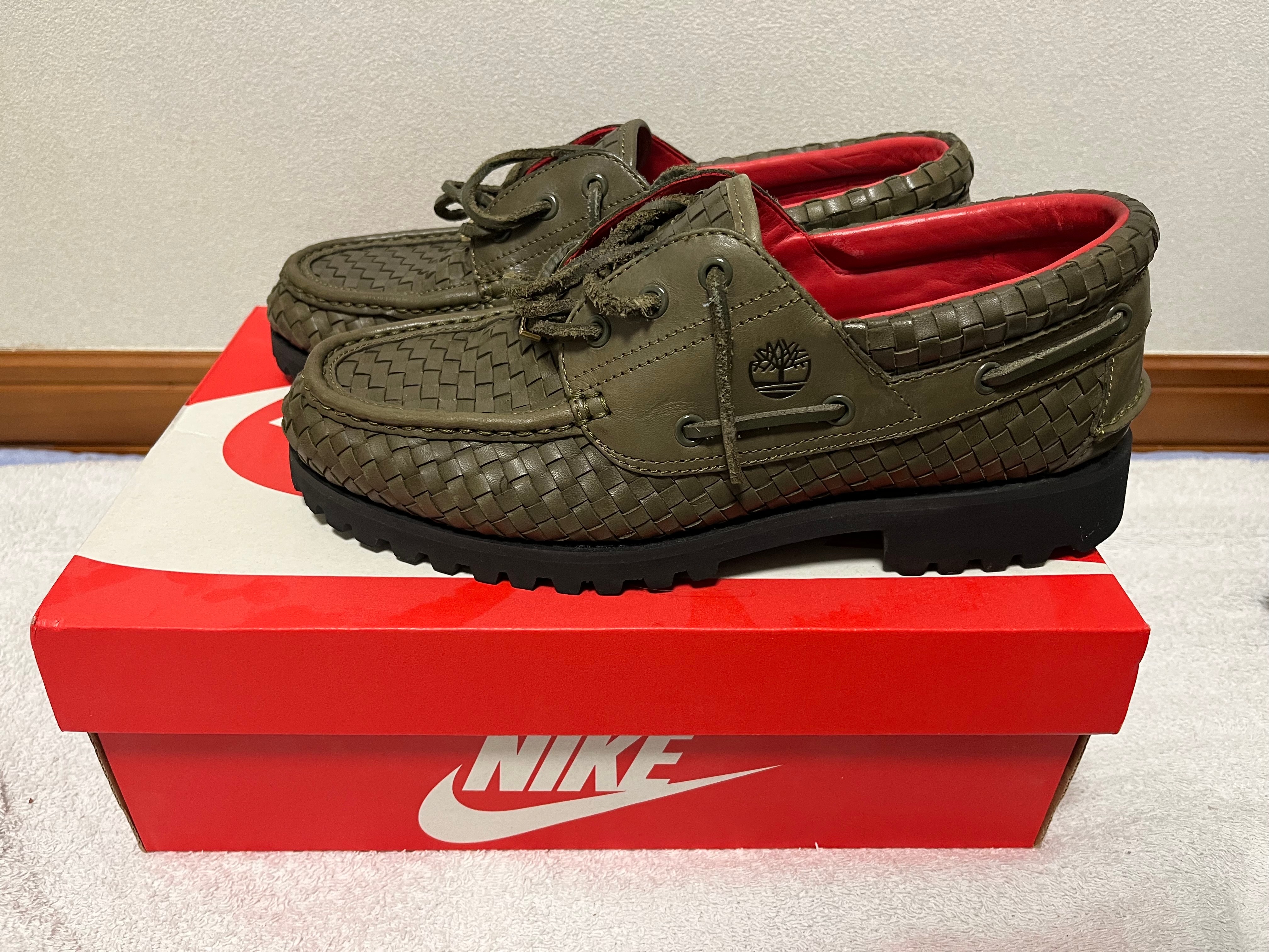 ティンバーランド × シュプリーム ウーブン 3アイ ラグ シューズ