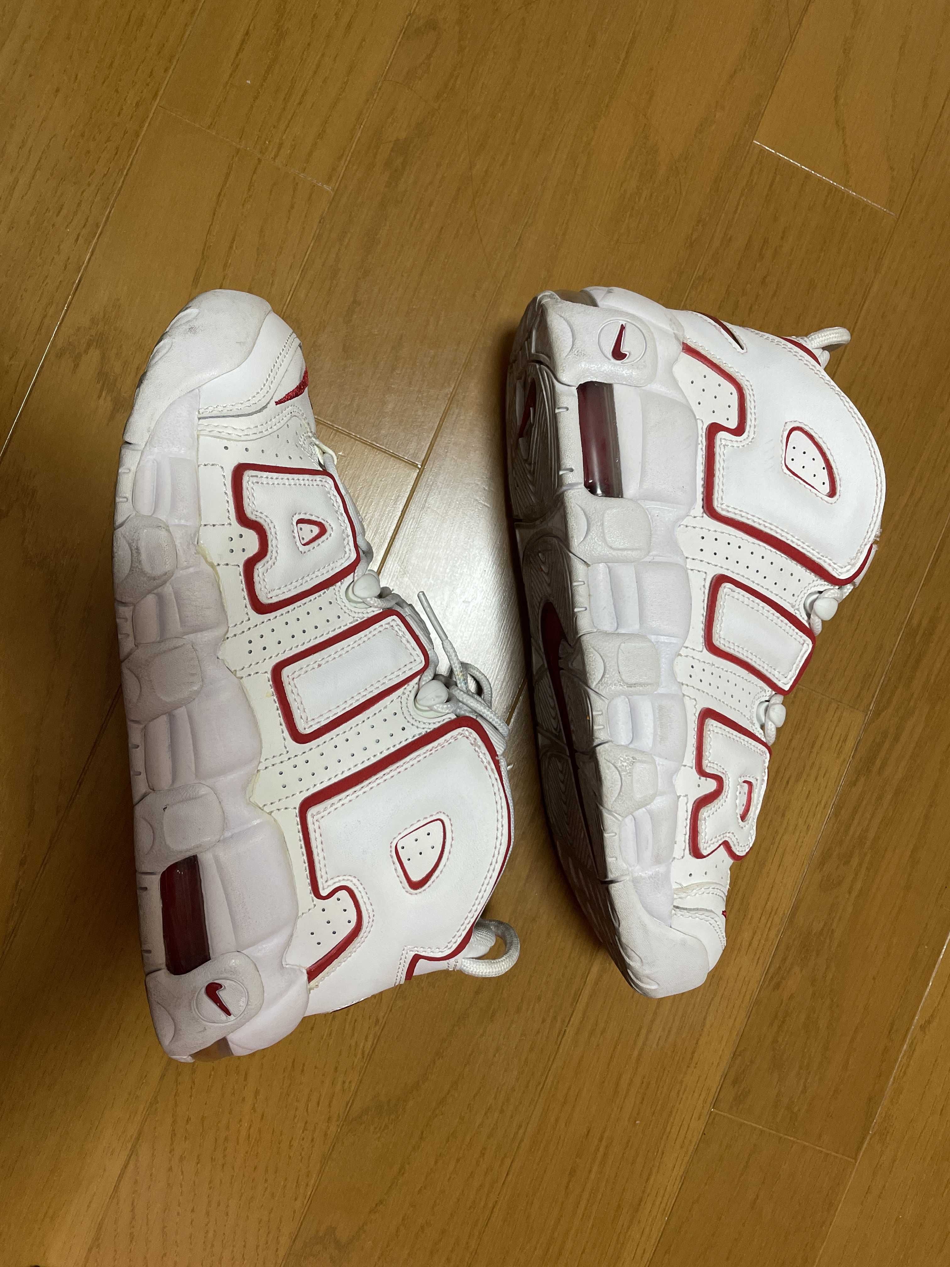 NIKE AIR MORE UPTEMPO "WHITE/VARSITY RED" (2021)