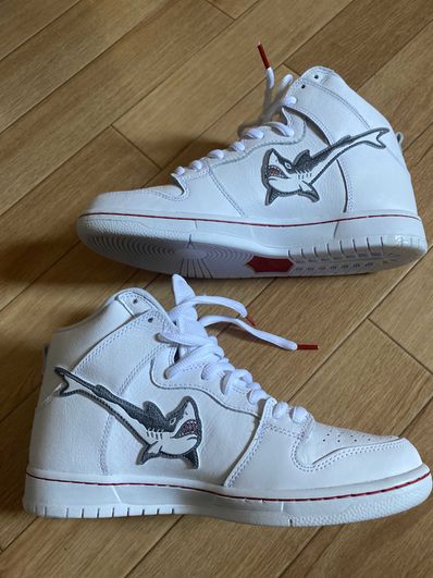 Oski x Nike SB Dunk High "Great White Shark"