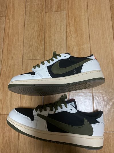 Travis Scott × Nike Women's Air Jordan 1 Low OG "Medium Olive"