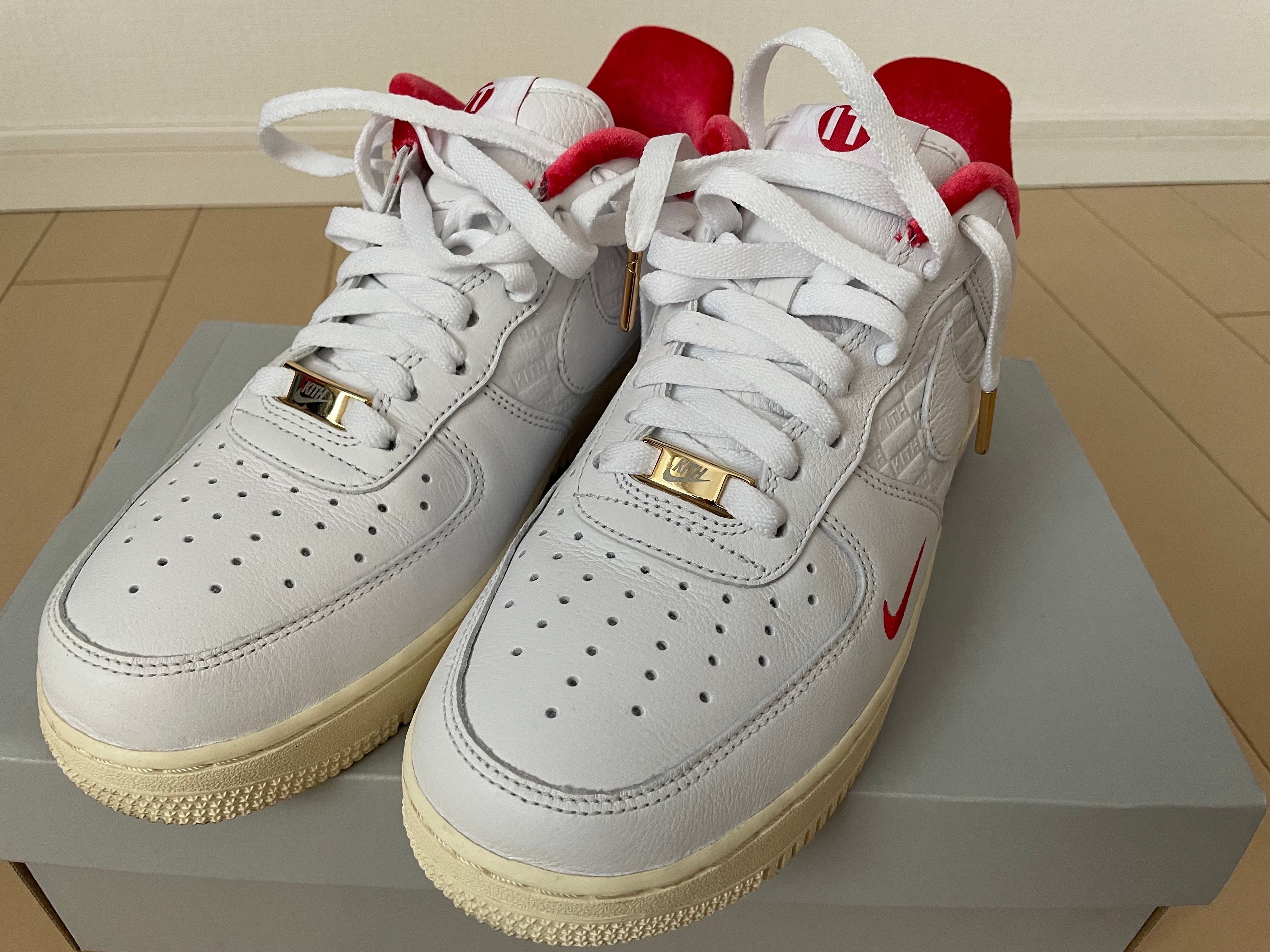 KITH × Nike Air Force 1 Low "White/Red"