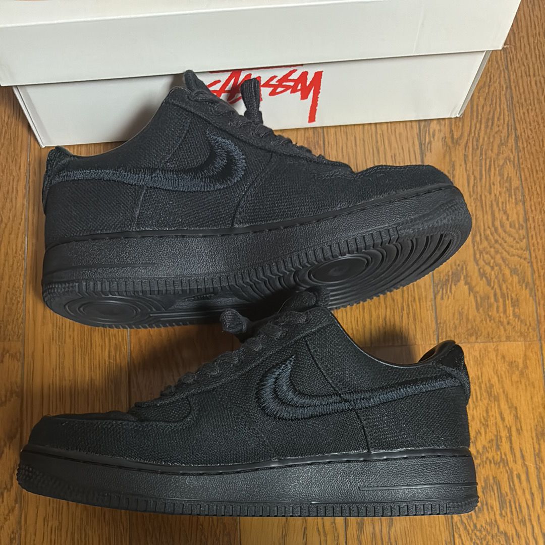 Stussy × Nike Air Force 1 Low "Triple Black"