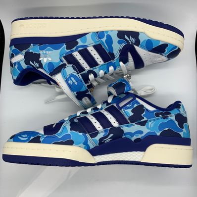 A BATHING APE × adidas Forum 84 Low 30th Anniversary "Blue Camo"