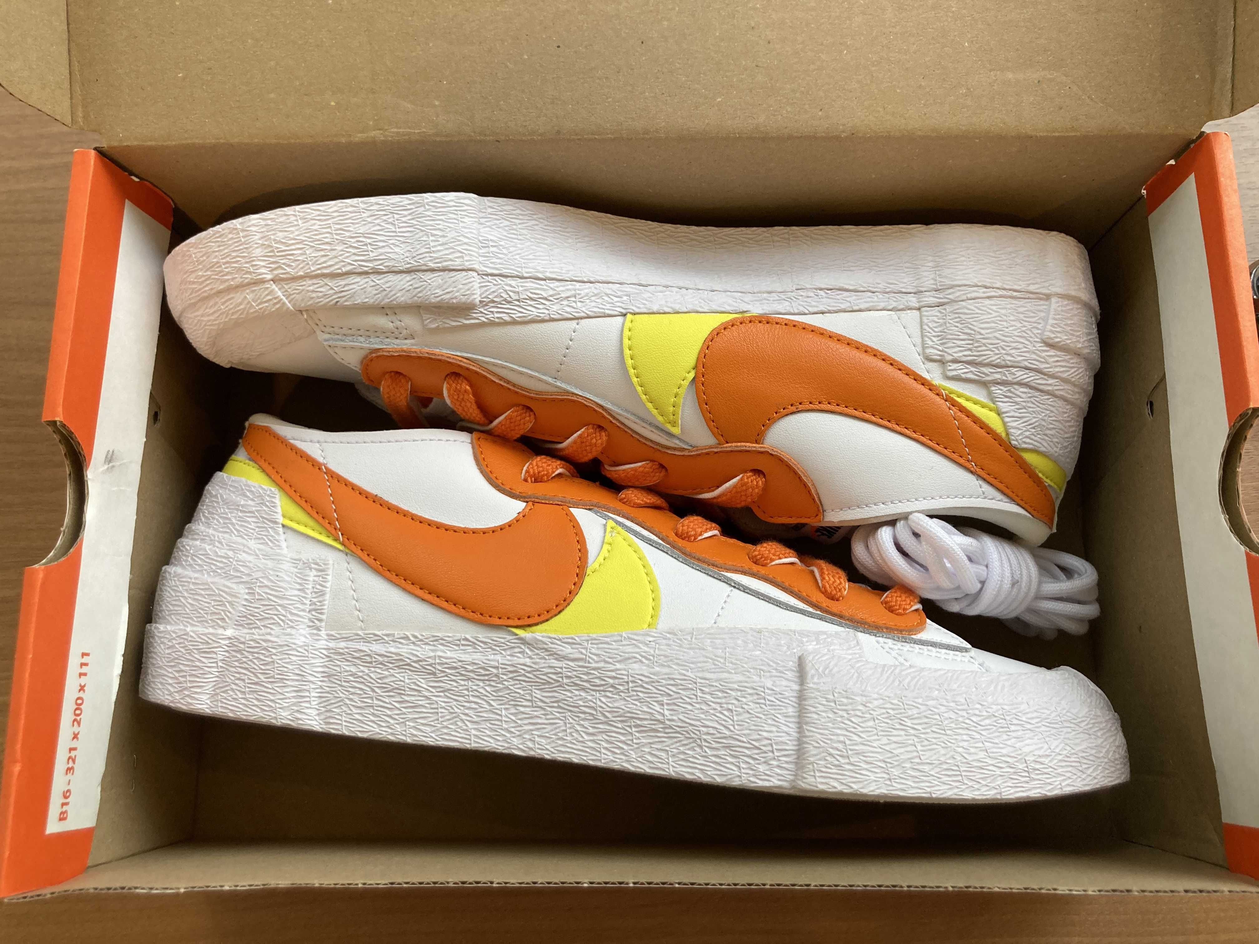SACAI × NIKE BLAZER LOW "MAGMA ORANGE"