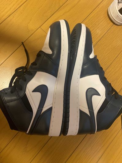 Nike GS Air Jordan 1 Mid "Dark Teal/Armory Navy"