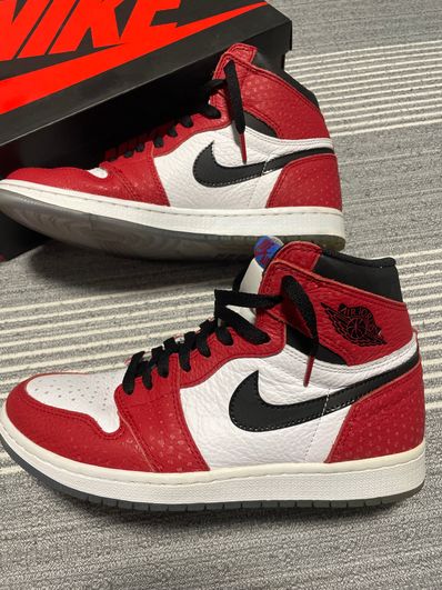 Spiderman × Nike Air Jordan 1 Origin Story "Gym Red/White/Photo Blue/Black"