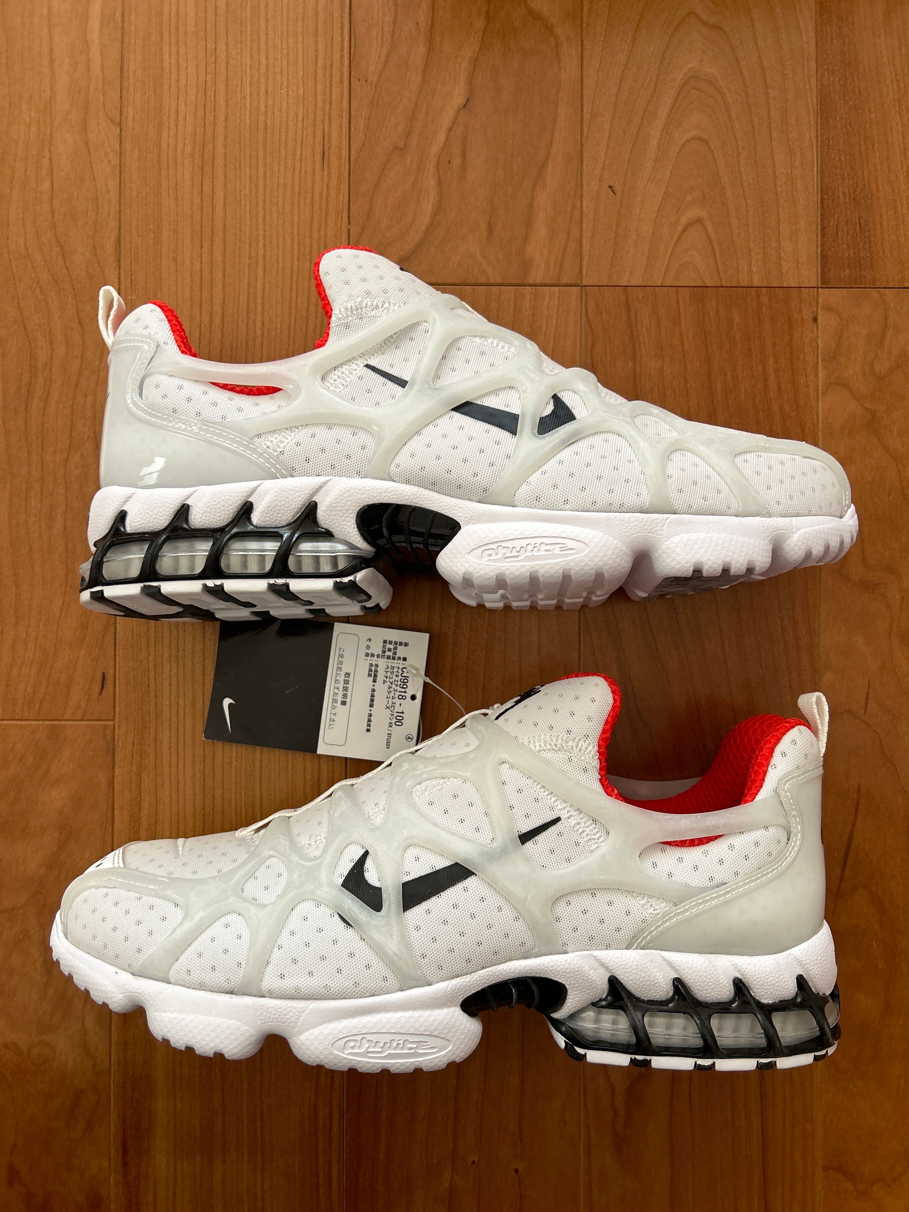 Stussy × Nike Air Zoom Kukini "White/Red"