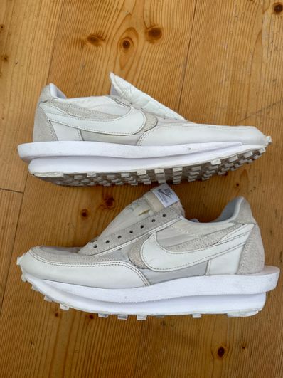 sacai × Nike LDV Waffle "Triple White"