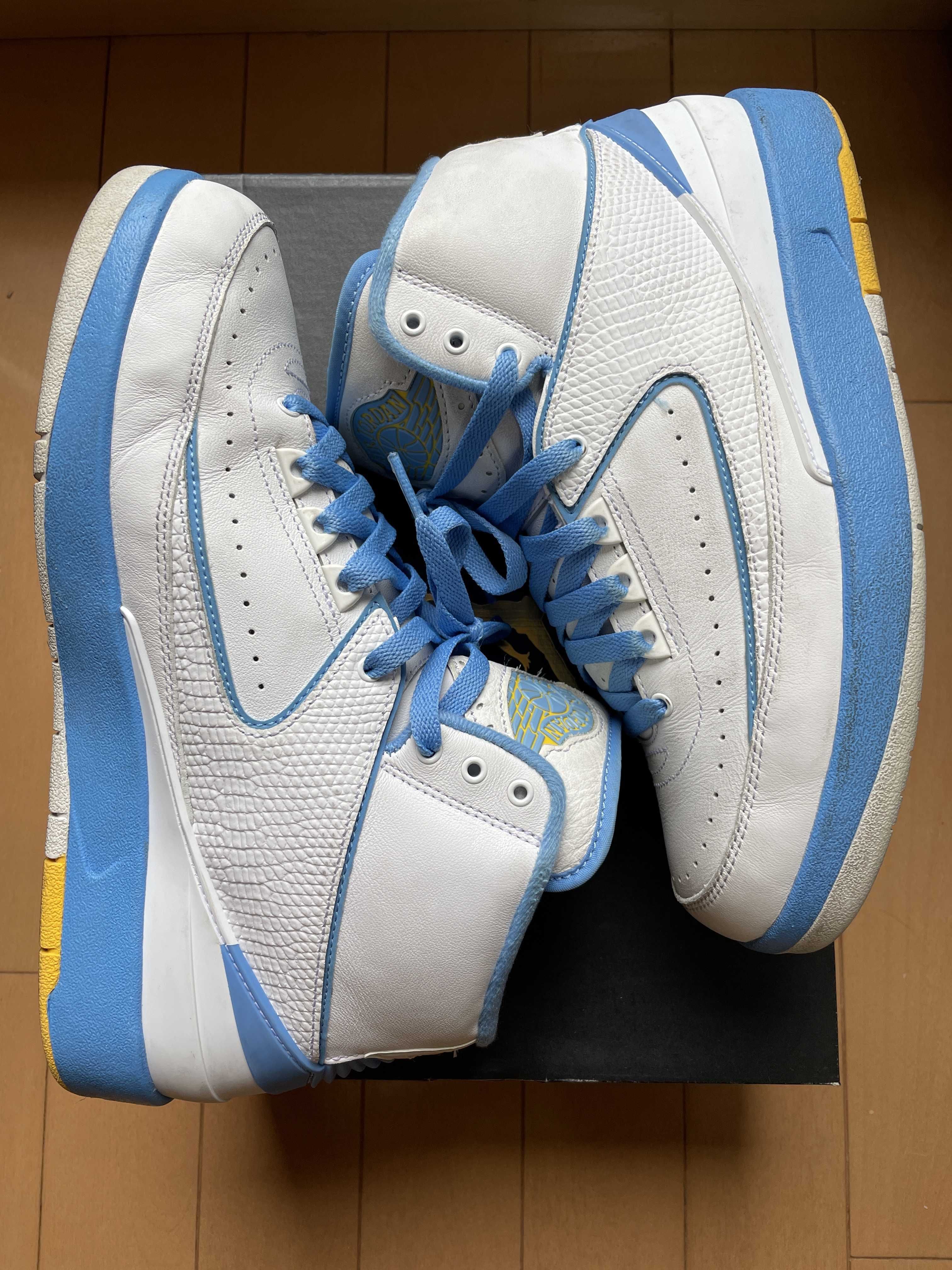 Nike Air Jordan 2 Retro Melo White/Varsity Maize/University Blue (2018)