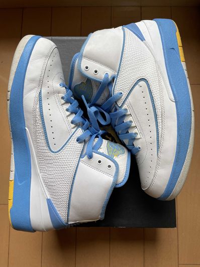 Nike Air Jordan 2 Retro Melo White/Varsity Maize/University Blue (2018)