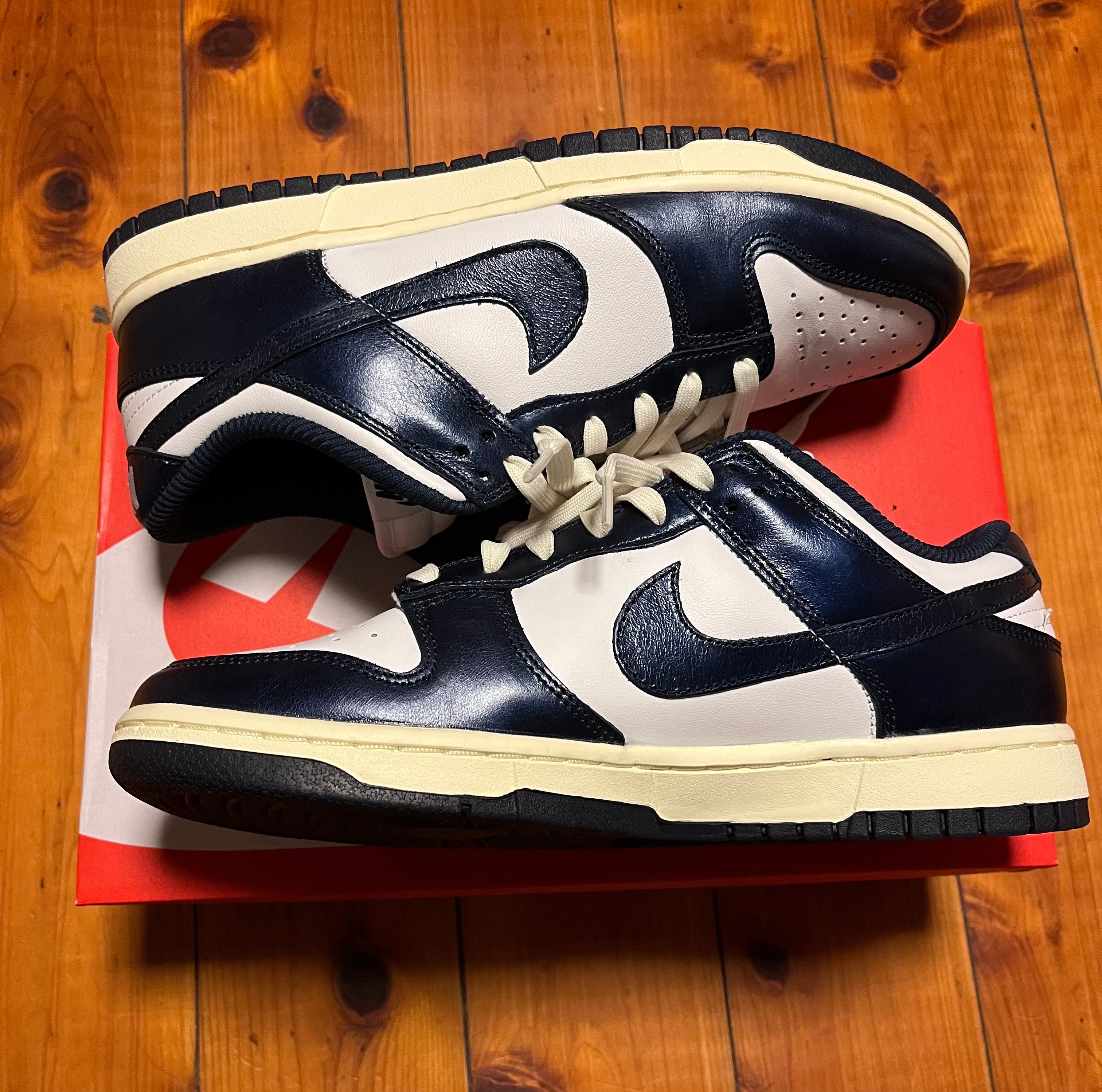 Nike Women's Dunk Low PRM "Midnight Navy and White"