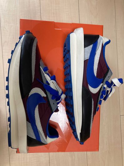 UNDERCOVER × sacai × Nike LD Waffle "Night Maroon/Pale Ivory-Ground Grey-Team Royal"