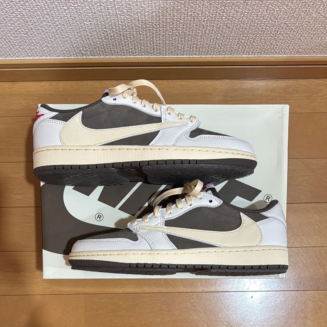 Travis Scott × Nike Air Jordan 1 Low OG SP "Reverse Mocha/Sail and Ridgerock"
