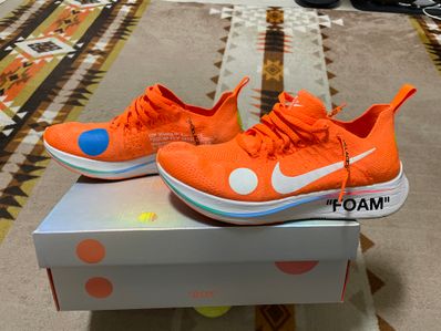 Off-White × Nike Zoom Fly Mercurial Flyknit "Total Orange/White/Volt"