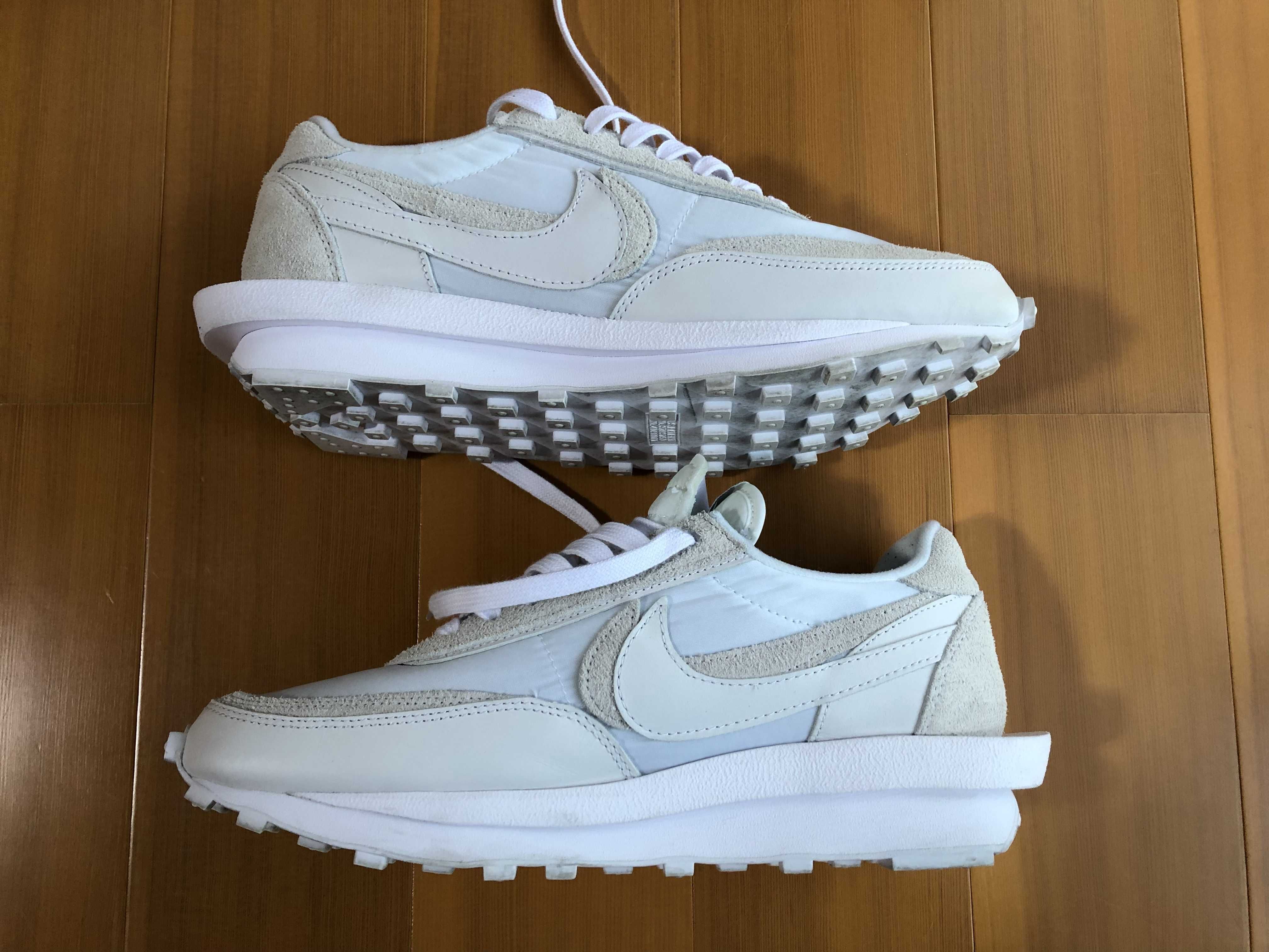 sacai × Nike LDV Waffle "Triple White"