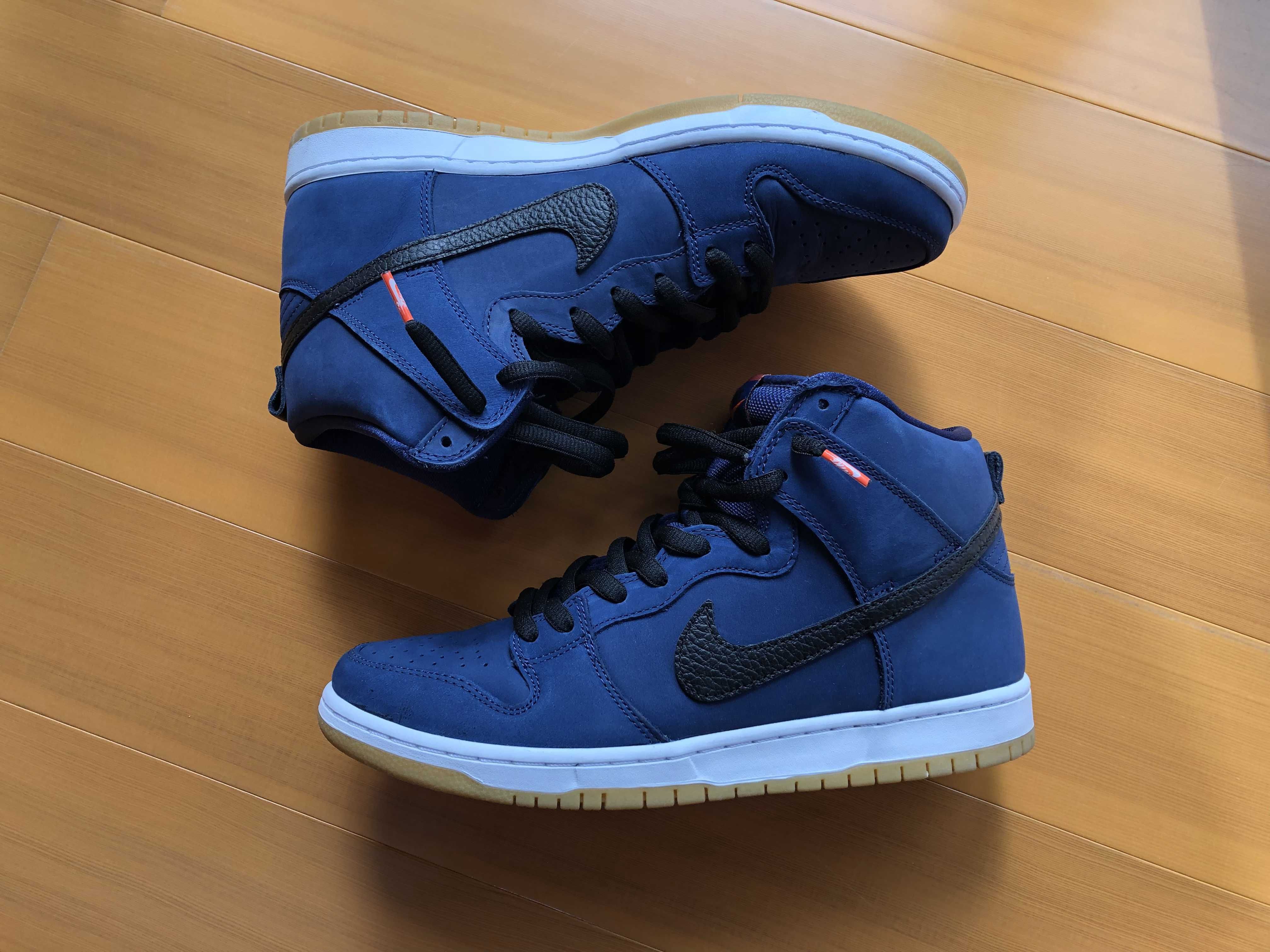 Nike SB Dunk High Orange Label "Obsidian/Black Light Gum Brown"