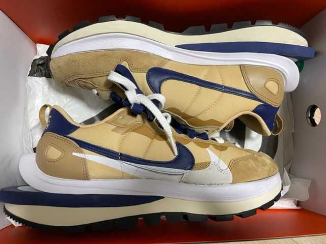 Sacai × Nike Vapor Waffle "Sesame And Blue Void"