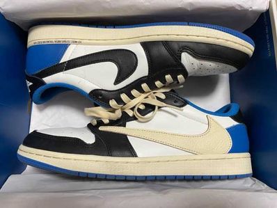 Travis Scott × fragment design × Nike Air Jordan 1 Low OG SP "Military Blue"