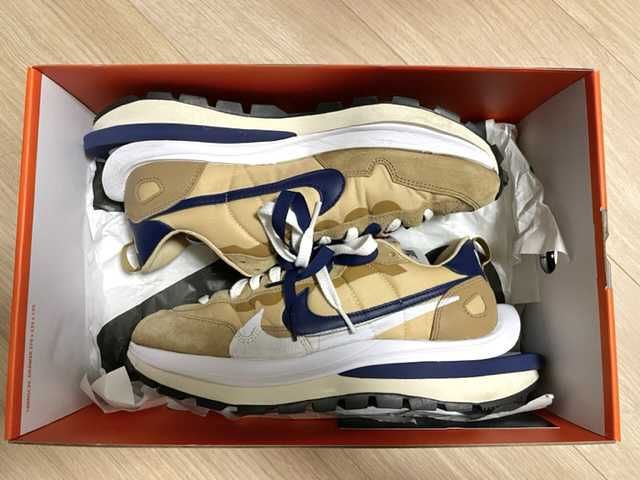 Sacai × Nike Vapor Waffle "Sesame And Blue Void"