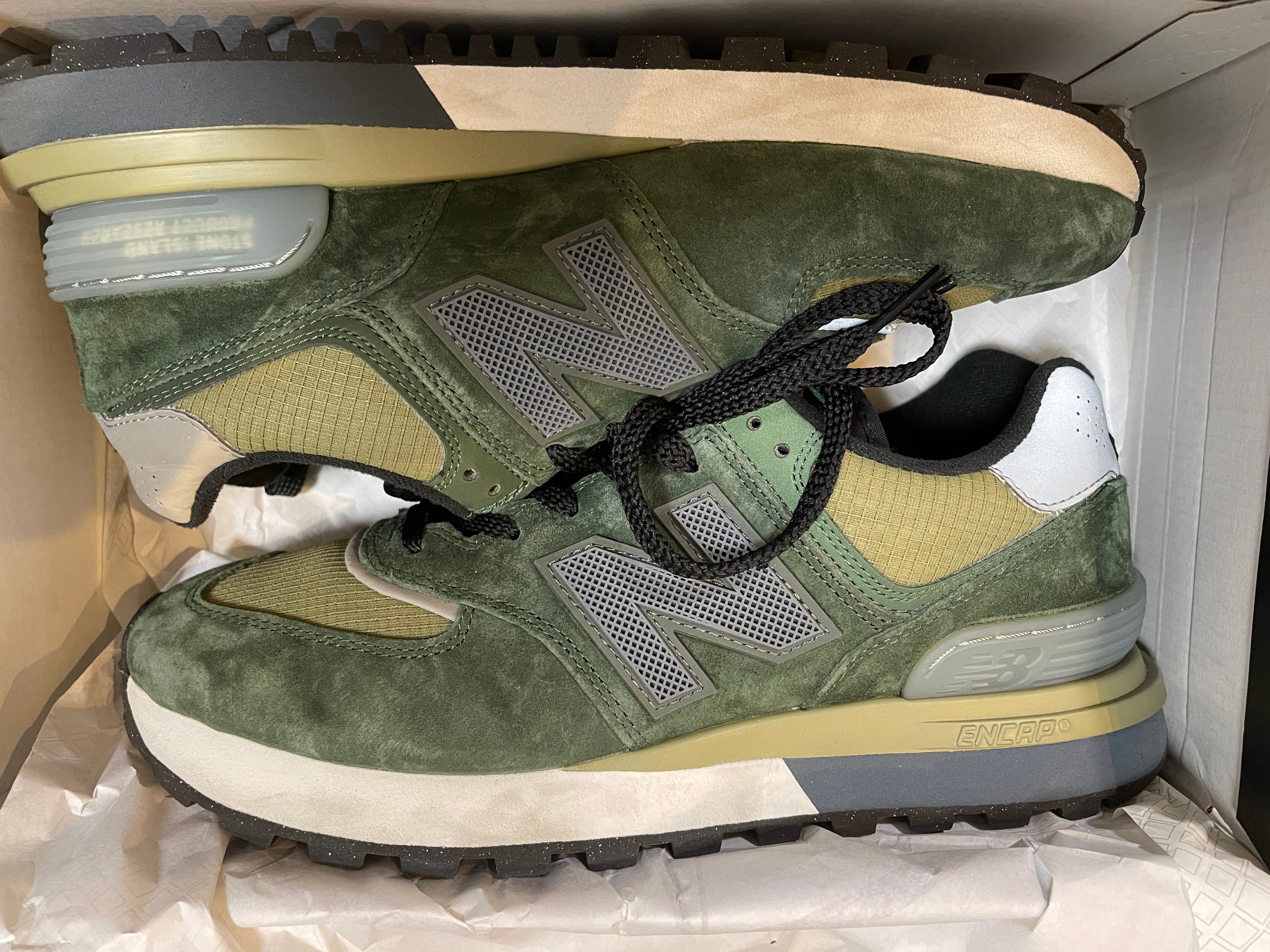 Stone Island × New Balance 574 Legacy "Dark Green"
