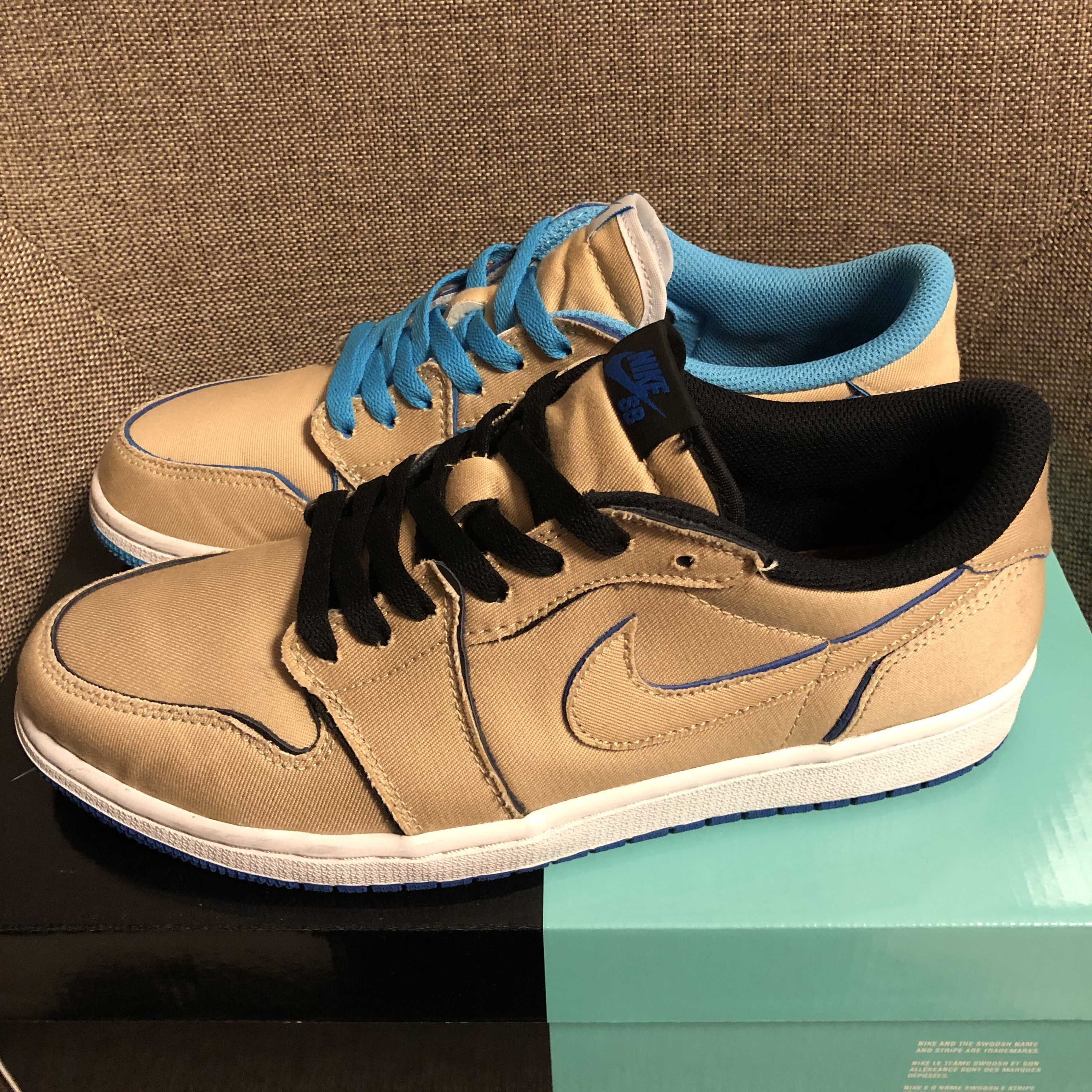 Nike SB Air Jordan 1 Low "Desert Ore/Royal Blue" 
